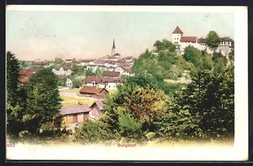 AK Burgdorf, Teilansicht mit Kirche