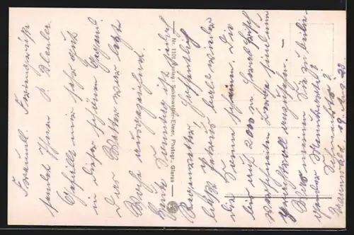 AK Oberblegisee, Panorama mit Kneugrat und Boot