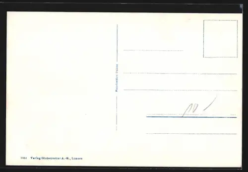 AK Giswil, Ortspartie mit Kirche