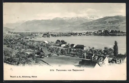 AK Rapperswil, Panorama mit Bergen