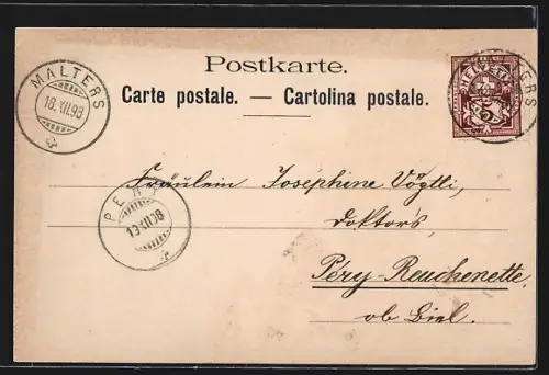 Künstler-AK Luzern, Partie am Rathaus