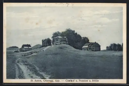 AK St. Anton /Oberegg, Gasthof z. Rössle in der Landschaft