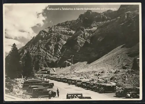AK Schwägalp, Restauraunt und Talstation d. Säntis-Schwebebahn