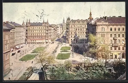 AK Praha, Kralocske Vincrady, Strassenbahn