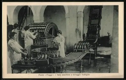 AK Fiuggi, Fonte Fiuggi, Sala macchine e lavaggio bottiglie