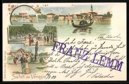 Lithographie Venezia, Lido, Vista parziale