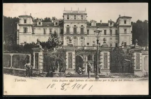 AK Torino, Villa Regina oggi Istituto di educazione per le figlie dei Militari