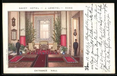 AK Rome, Savoy Hotel, Entrance Hall