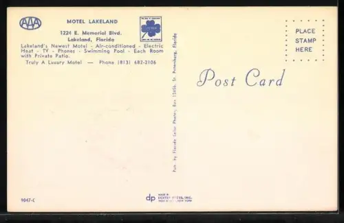 AK Lakeland, Motel Lakeland, 1224 E. Memorial Blvd.