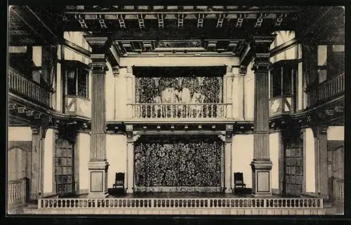 AK Washington D.C., The Folger Shakespear Library, Stage of Shakespearian Theatre