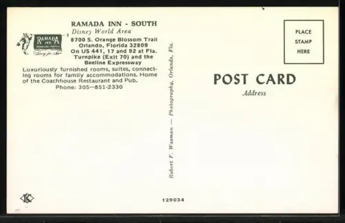 AK Orlando, FL, Ramada Inn, South, Disney World Area
