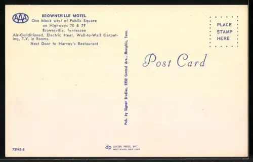 AK Brownsville, TN, Brownsville Motel, Highway 70 and 79