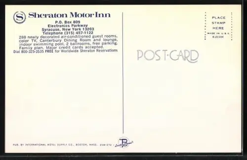 AK Syracuse, NY, Sheraton Motor Inn