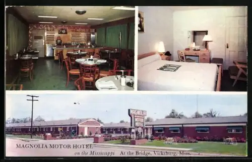 AK Vicksburg, MS, Magnolia Motor Hotel, Highway 80 and 61