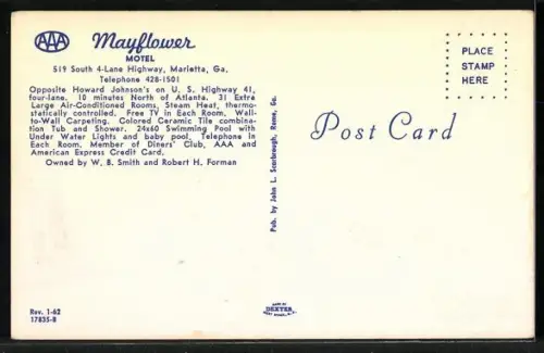 AK Marietta, GA, Mayflower Motel, 519 South 4-Lane Highway