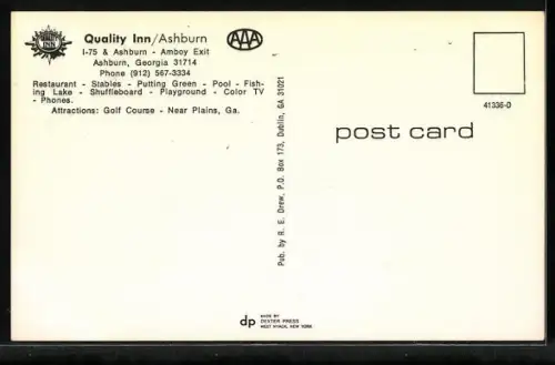 AK Ashburn, GA, Quality Inn, I-75