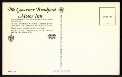 AK Plymouth, MA, The Governor Bradford Motor Inn, Water Street