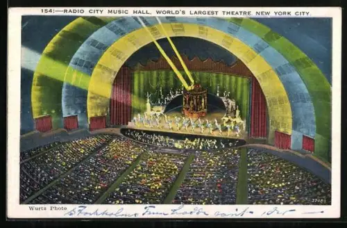 AK New York, NY, Radio Music Hall, World`s largest theatre