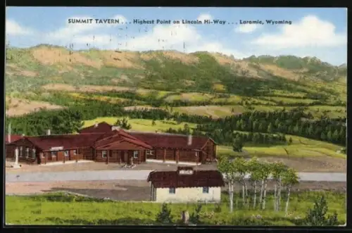 AK Laramie, WY, Summit Tavern, highest point on Lincoln Hi-Way