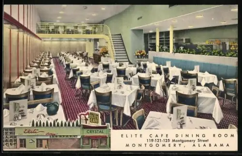 AK Montgomery, AL, Elite Cafe, 119-121-125 Montgomery Street