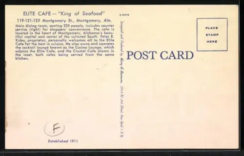 AK Montgomery, AL, Elite Cafe, 119-121-125 Montgomery Street