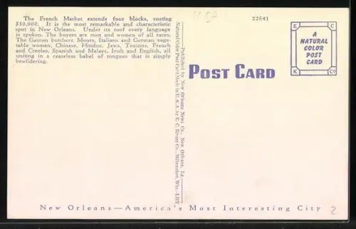 AK New Orleans, LA, French Market