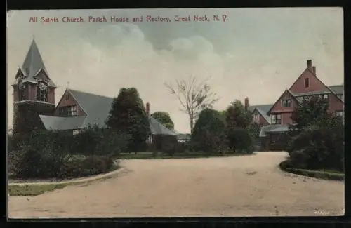 AK Great Neck, NY, All Saints Church, PArish House and Rectory