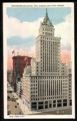 AK New York, NY, Heckscher Building, 5th Avenue and 57th Street