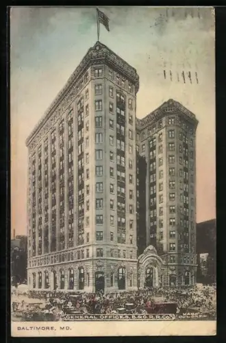 AK Baltimore, MD, General Offices B. & O. R.R. Co.