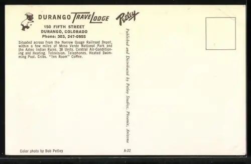 AK Durango, CO, Durango Travel Lodge, 150 Fifth Street