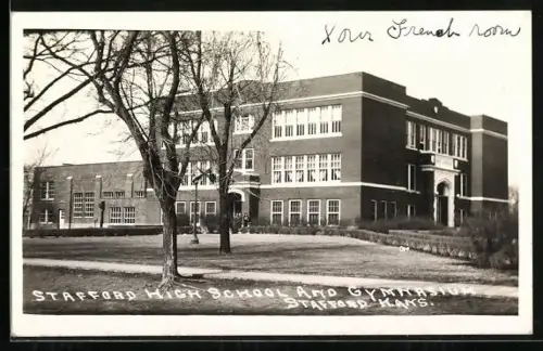 AK Stafford, KS, Stafford High School and Gymnasium