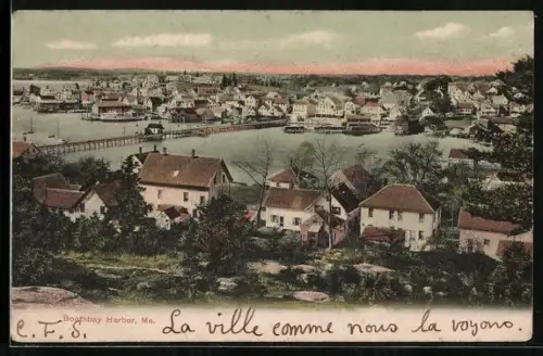 AK Boothbay Harbor, ME, Panoramic view