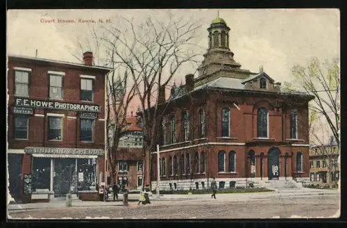 AK Keene, NH, Court House, F. E. Howe Photographer