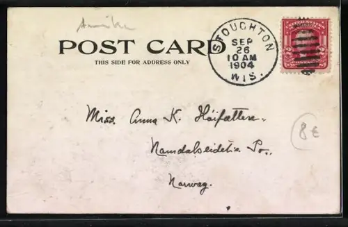 AK Stoughton, WI, Main Street, City Hall & Library, High School, Lake Kegonsa