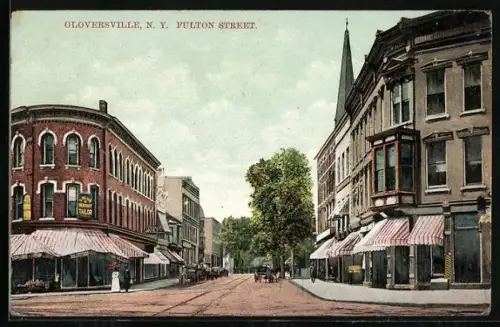 AK Gloversville, NY, Fulton Street