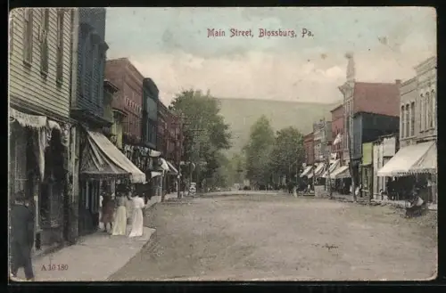 AK Blossburg, PA, Main street