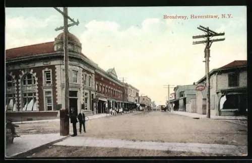 AK Haverstraw, NY, View of the Broadway