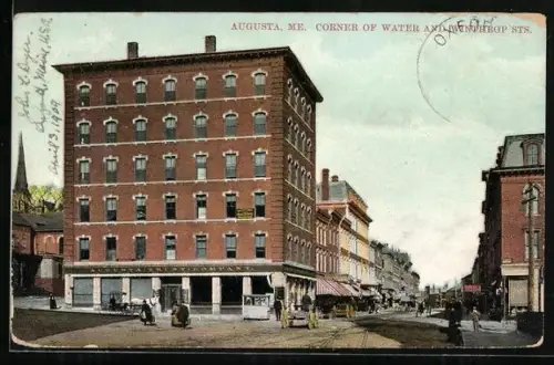 AK Augusta, ME, Corner of Water and Winthrop Streets