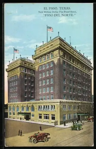 AK El Paso, TX, Paso del Norte, New Million Dollar Fire Proof Hotel