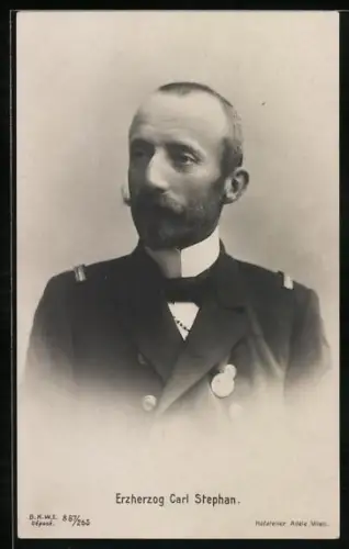 AK Erzherzog Carl Stephan, Portrait in Marineuniform