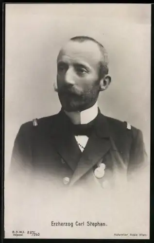 AK Erzherzog Carl Stephan, Portrait in Marineuniform