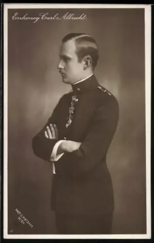 AK Erzherzog Carl Albrecht von Österreich, Seitenprofil