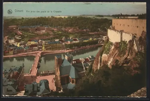 AK Dinant, Vue prise des glacis de la Citadelle