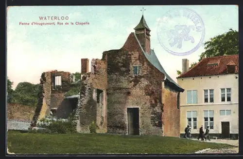 AK Waterloo, Ferme d`Hougoumont, Rue de la Chapelle