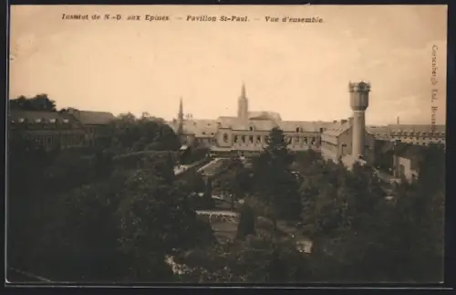 AK Eecloo, Institut de N.-D. aux Epines, Pavillon St-Paul, Vue d`ensemble