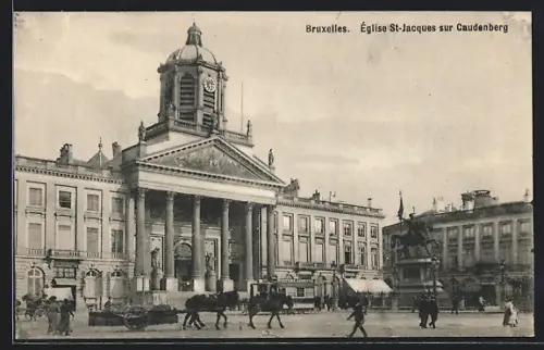 AK Bruxelles, Église St-Jacques sur Caudenberg