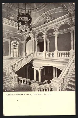 AK Belfast, City Hall, Staircase to Great Hall