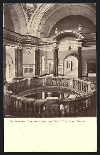 AK Belfast, City Hall, The Principal Landing under the Dome