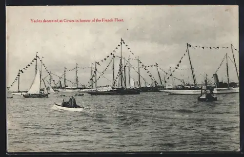 AK Cowes, Yachts decorated in honour of the French Fleet
