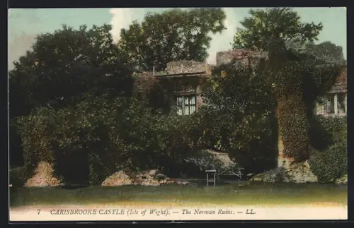 AK Carisbrooke, Carisbrooke Castle, The Norman Ruins